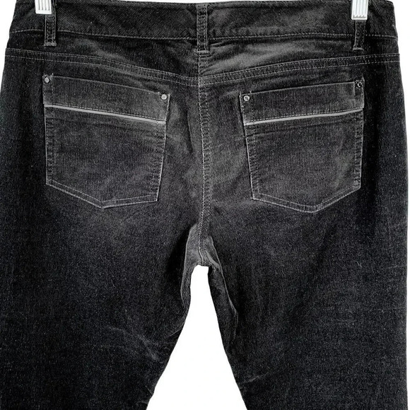 White House Black Market Sleek Bootcut Corduroy Pants Stretchy Size 10R Black - Picture 9 of 16